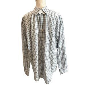 Brooks Brothers XL Non-Iron Traditional Fit Checkered Long Sleeve Shirt Cotton